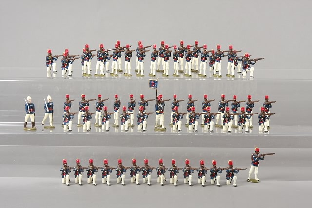 Appraisal: A similar lot of metal figures representing Egyptian Infantry in