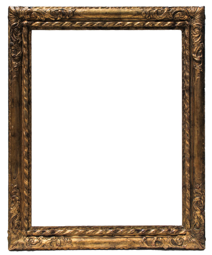 Appraisal: FINE PERIOD CARVED AND GILDED IMPRESSIONIST FRAME Outer measurements ''