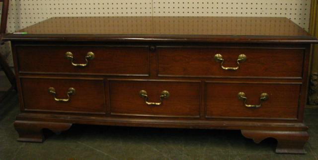 Appraisal: Lane cedar chest cherry finish exterior with Federal styling