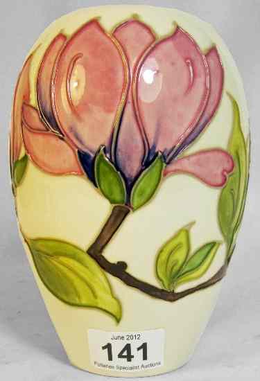 Appraisal: Moorcroft Vase decorated with Hibiscus on Cream height cm