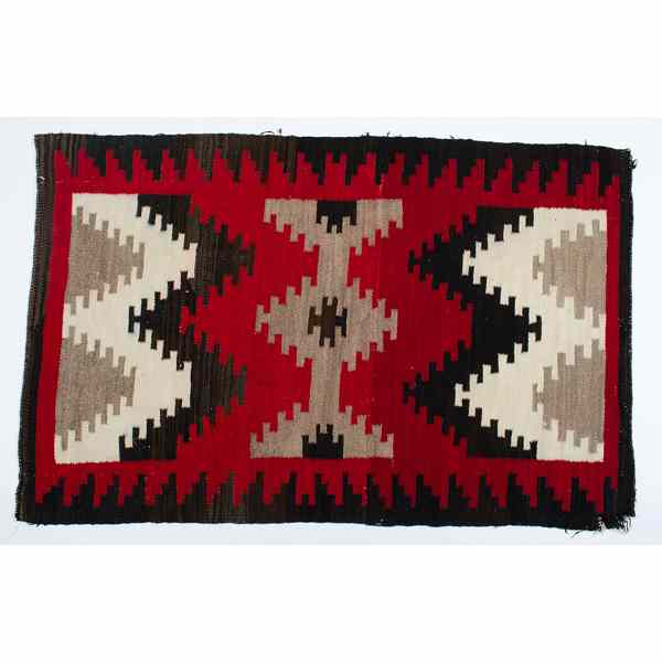 Appraisal: Navajo Western Reservation Weaving woven with a bold blocky design