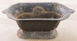 Appraisal: Cast Iron Planter Circa s th Century cast iron planter