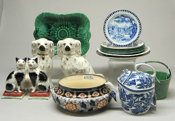 Appraisal: An assembled group of English earthenware second half th th