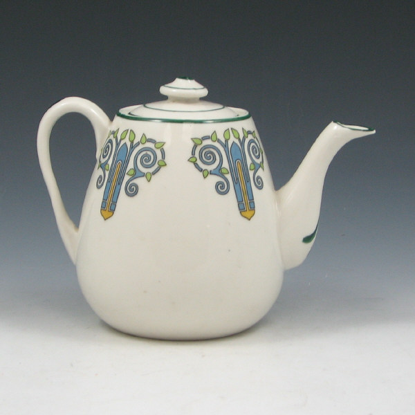 Appraisal: Cambridge Art Pottery lidded teapot Marked with ink stamp Mint