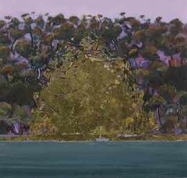 Appraisal: Ralph Wilson born Moreton Island Dusk acrylic and Dutch leaf