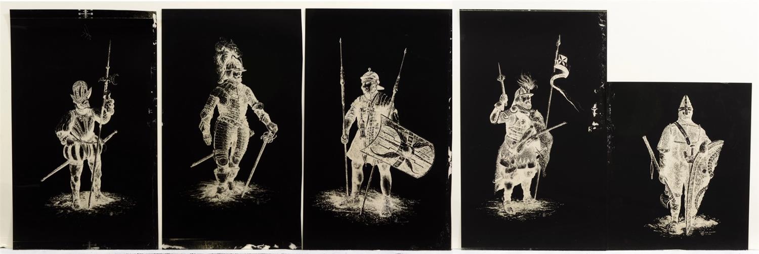 Appraisal: F N Wanniski th Century illustration transparencies Renaissance armor each