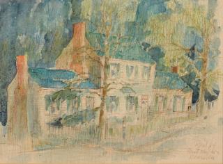 Appraisal: Carl Sublett Blount Mansion Carl Sublett TN - watercolor painting