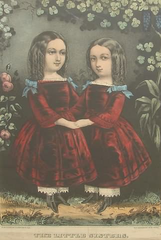 Appraisal: Print by Currier and Ives titled The Little Sisters Print