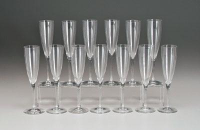 Appraisal: Set of Baccarat champagne flutes - in Excellent condition Private