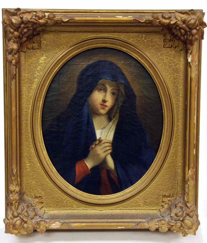 Appraisal: OOC - Portrait of Mother Mary by Pietro Moretti ca