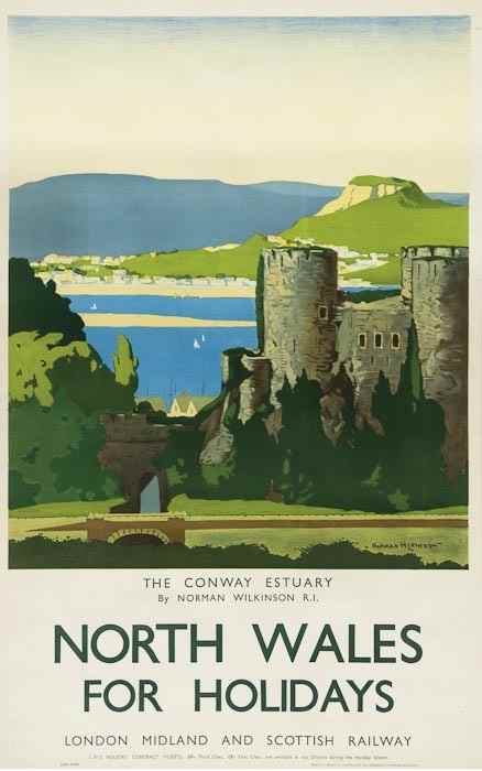 Appraisal: WILKINSON Norman PRI NORTH WALES The Conway Estuary LMS lithograph