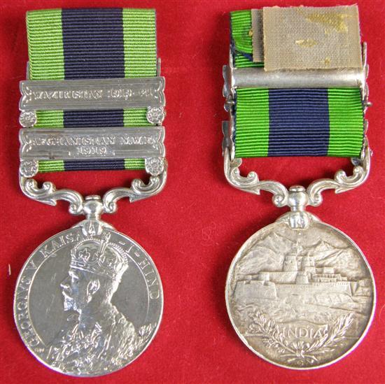 Appraisal: Two George V Indian General Service medals with North West