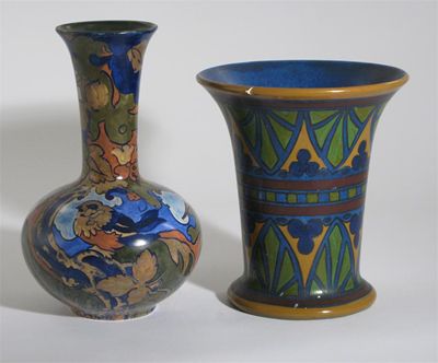 Appraisal: A Bursley Ware Amstel pattern vase designed by Frederick Rhead