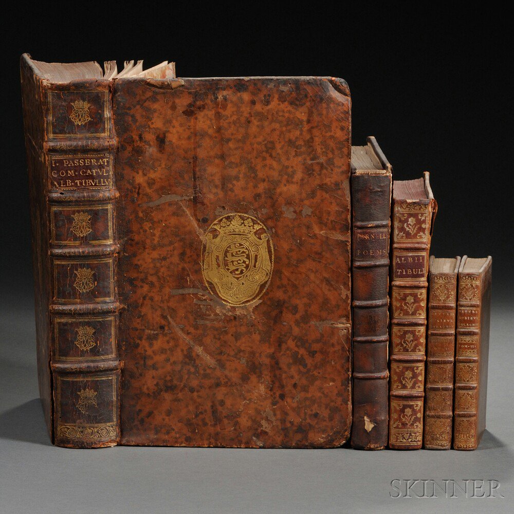 Appraisal: Neo-Latin Poetry Five Volumes Jean de la Chapelle's - Oeuvres