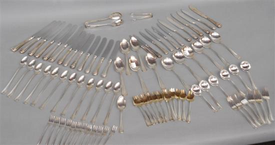 Appraisal: GORHAM PARTIAL STERLING SILVER OLD FRENCH FLATWARE SERVICE Including salad