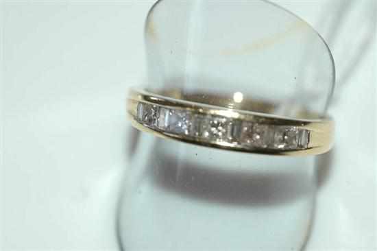 Appraisal: A DIAMOND ETERNITY RING STAMPED CT GOLD