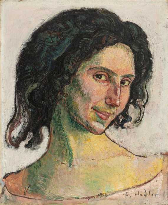 Appraisal: HODLER FERDINAND Bern - Geneva Head of a woman Italienerin