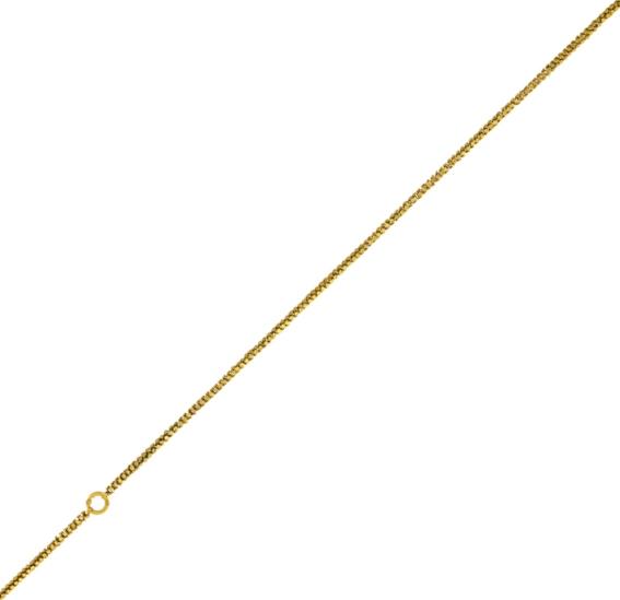 Appraisal: VICTORIAN K YELLOW GOLD LONG CHAIN Rounded circular links decorated