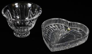 Appraisal: WATERFORD CRYSTAL TRAY AND BOWL TWO PIECES WATERFORD CRYSTAL TRAY