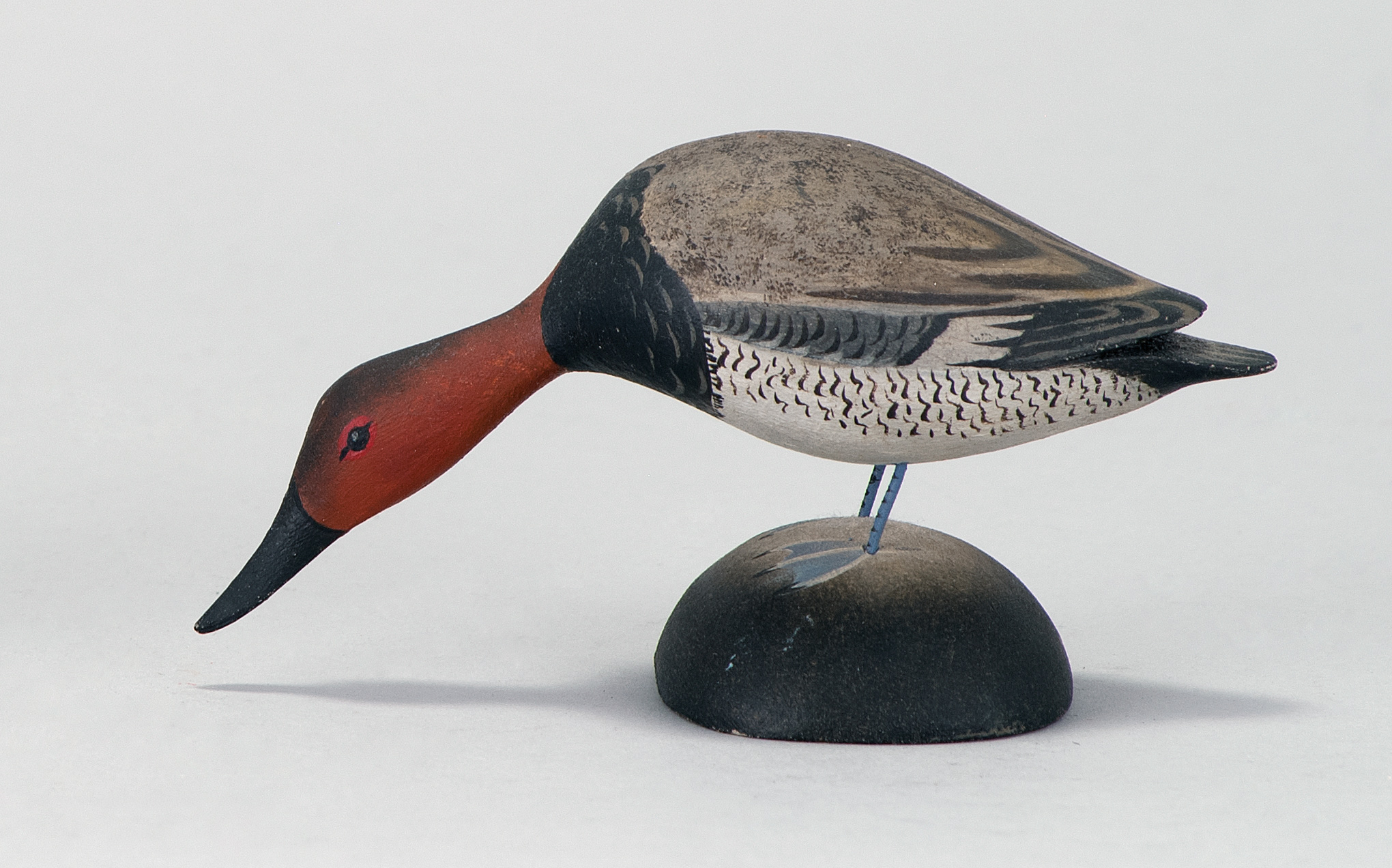 Appraisal: MINIATURE CANVASBACK DRAKE By A Elmer Crowell of East Harwich