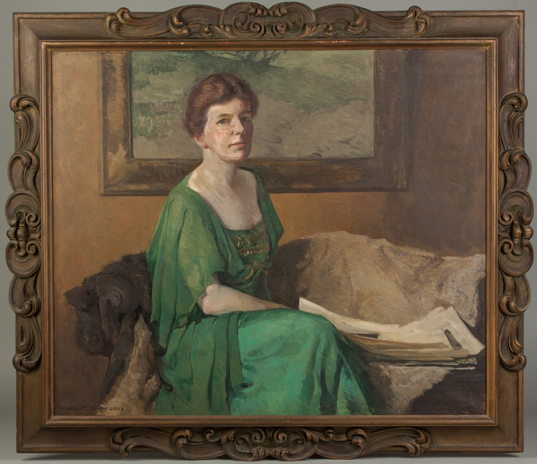 Appraisal: Urquhart Wilcox American - Portrait of Mrs Robert Colin Queenie