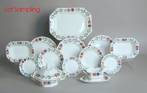 Appraisal: Adams stick spatter dinner service th c