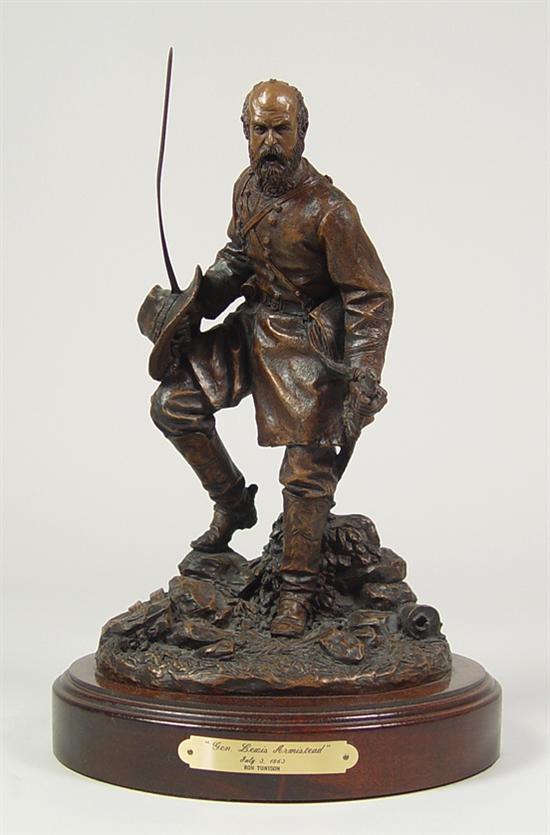 Appraisal: Cold Cast Bronze Civil War Sculpture By Ron Tunison Confederate