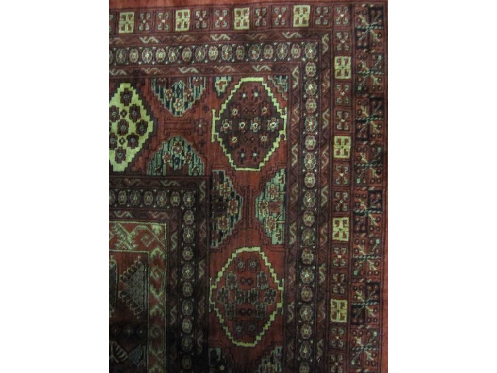 Appraisal: Persian style floor rug made in Belgium