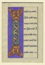 Appraisal: th Century Manuscript on Vellum Illuminated border manuscript on vellum