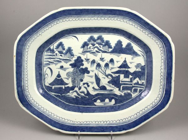 Appraisal: th Century Canton platter x Good condition EST