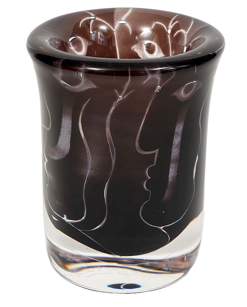 Appraisal: Ingeborg Lundin For Orrefors 'Ariel' Vase Orrefors 'Ariel' vase Purple