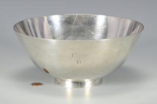 Appraisal: Tiffany Sterling Bowl Aviation Presentation Tiffany Sterling Silver presentation bowl