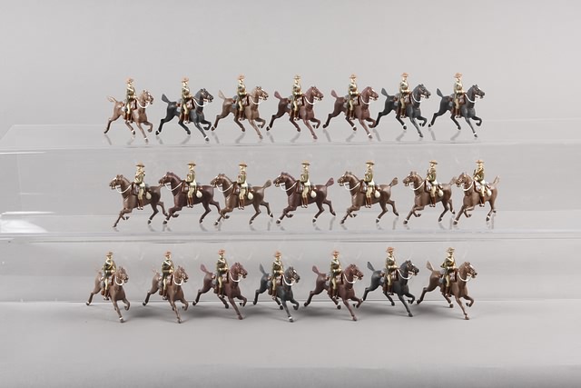 Appraisal: Lot of metal British City Imperial Volunteers mounted painted matte