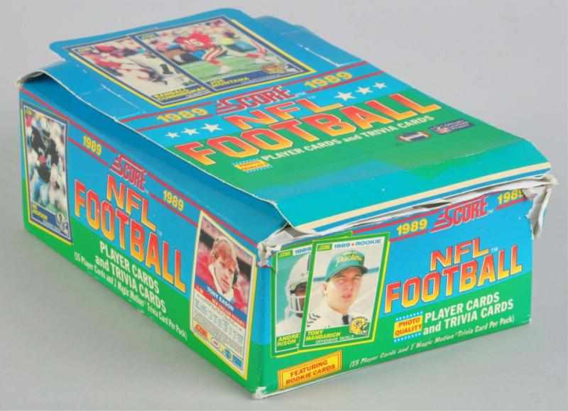 Appraisal: Unopened Wax Box of Score NFL Football Cards Description Includes