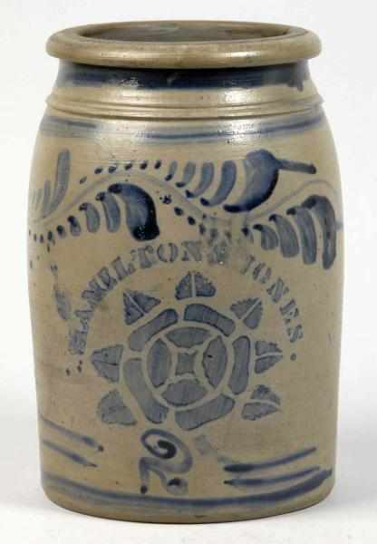 Appraisal: Stoneware Gallon Hamilton Jones Jug Description Handpainted decoration in nice