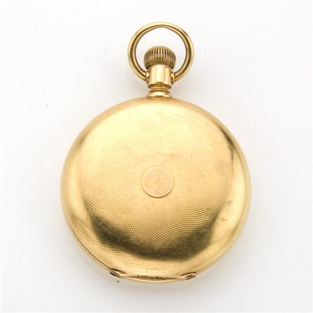 Appraisal: Gentleman's Gold Hunting Case Pocket Watch Bailey Banks Biddle Estimate