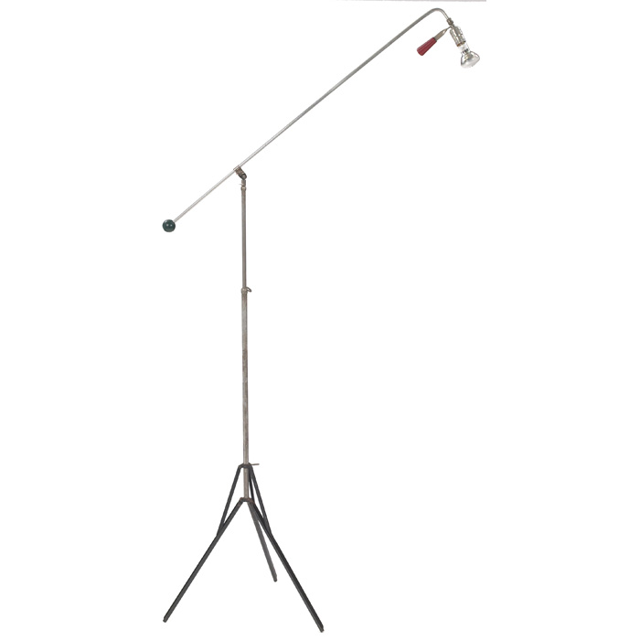 Appraisal: Roland Smith Victor floor lamp c collapsible metal base supports