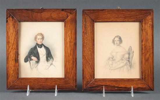 Appraisal: Candide Blaize French - Portraits of John Jones Schermerhorn and