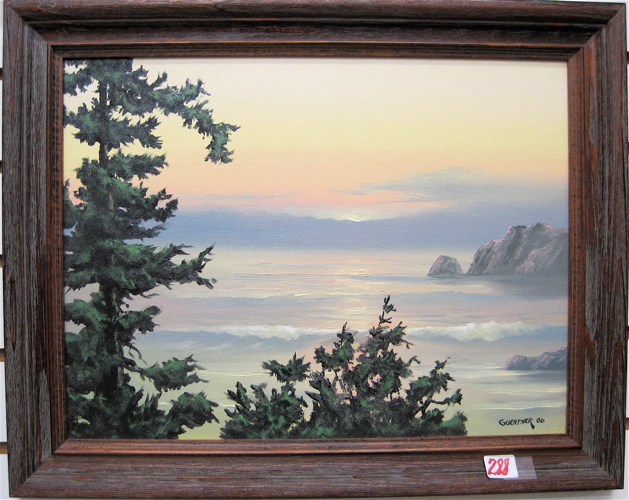 Appraisal: RICHARD A GUENTNER OIL ON CANVAS Wisconsin - View of