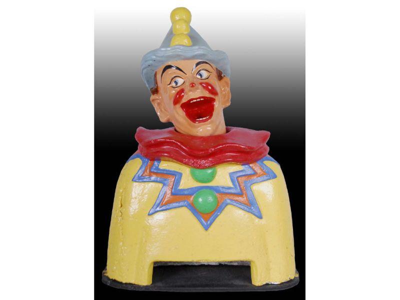 Appraisal: Amusement Park Clown Figure Description '' T Two-piece construction Plaster