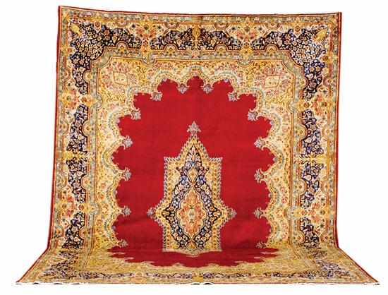 Appraisal: Persian Kerman carpet ' '' x ' '' Provenance Bluffton