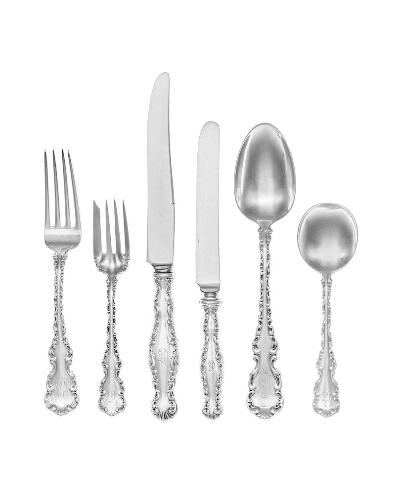 Appraisal: An American Silver Flatware Service An American Silver Flatware Service