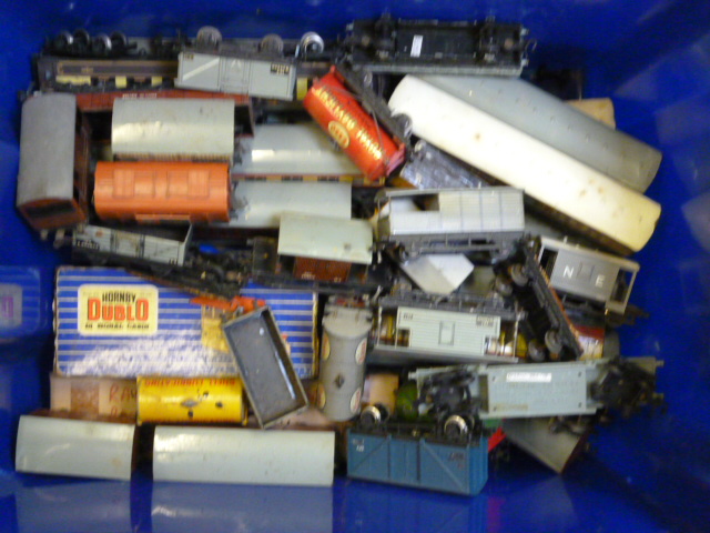 Appraisal: Playworn rolling stock by Hornby and Hornby Dublo comprising twenty