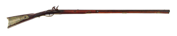 Appraisal: JENISON NEW ENGLAND FLINTLOCK RIFLE Cal octal bbl Half stock