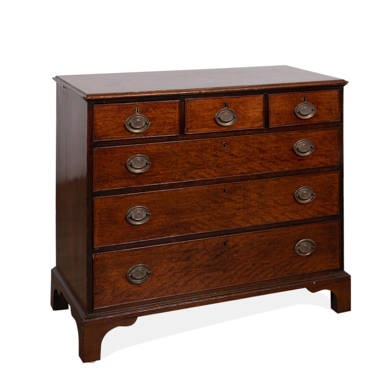 Appraisal: TH C CHIPPENDALE MAHOGANY CHEST OF DRAWERS American Chippendale style