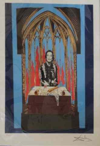 Appraisal: DALI Lithograph ''Dali's Inferno The Magician ''Signed lower right numbered