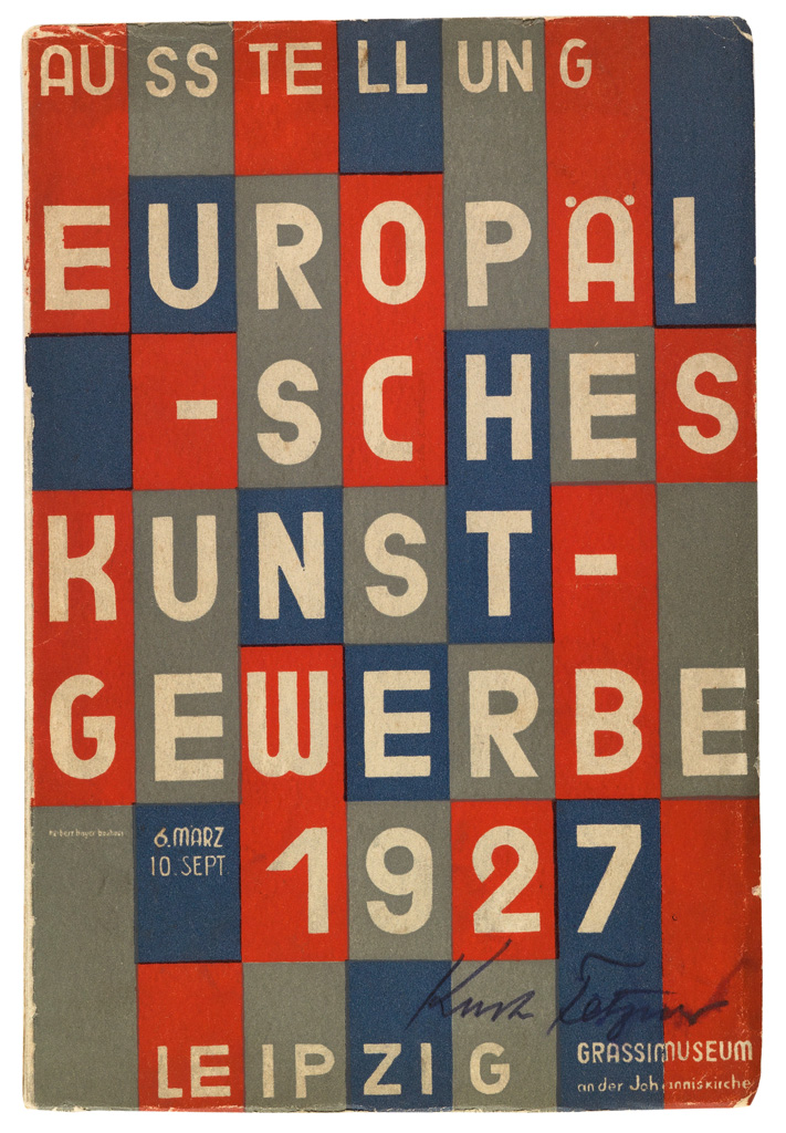 Appraisal: HERBERT BAYER - AUSSTELLUNG EUROP ISCHES KUNSTGEWERBE Exhibition catalogue x