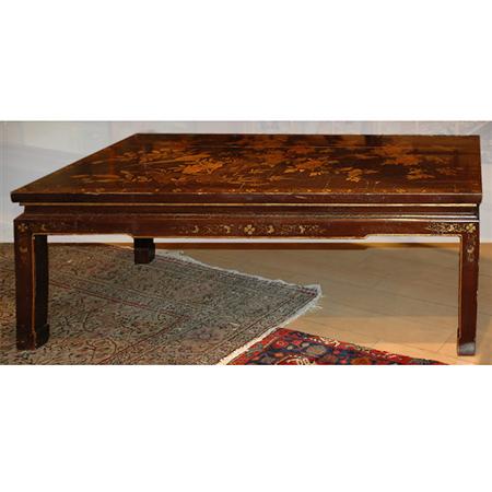 Appraisal: Chinoserie Decorated Lacquered Low Table Estimate -