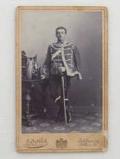 Appraisal: Imperial German Hussars - A group of cartes-de-visite cabinet photos