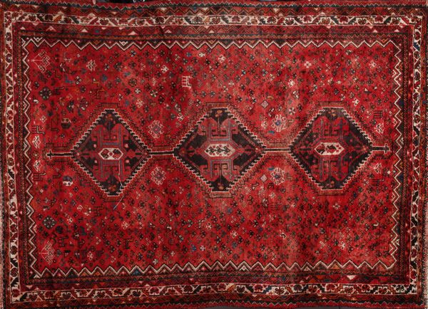 Appraisal: Old Persian Shiraz rug ' x ' EST